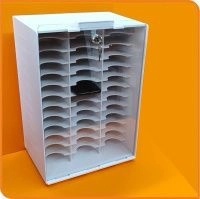 Бокс с прозрачной дверью для хранения 39 смартфонов запираемый на замок арт. КТВП-39