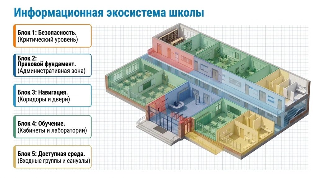 Обязательные и необходимые элементы оформления школ