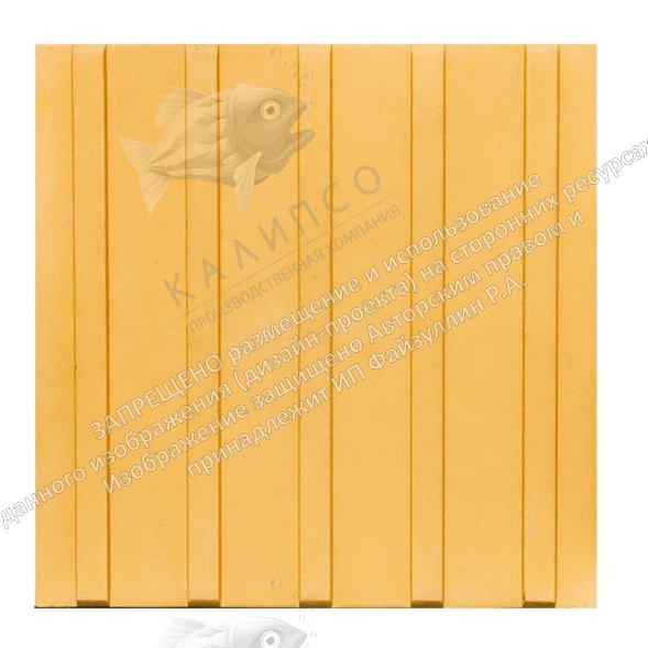 Тактильная плитка полиуретановая "прямой риф" арт. ТПУ-1(3)