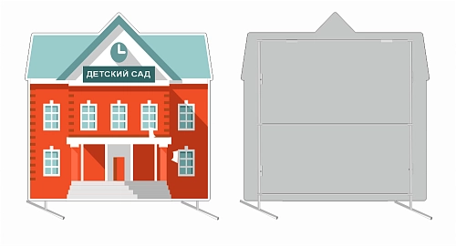 Ростовая фигура "Детский сад" на джокер-трубах, арт. АГ-0115