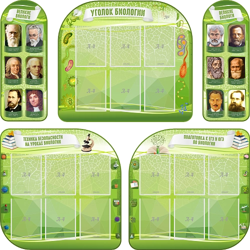 Комплект стендов "кабинет биологии" арт. ШК-0758