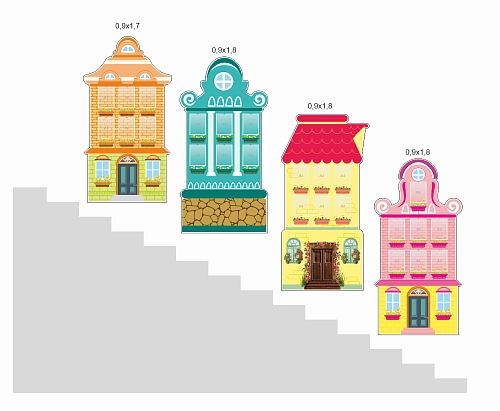 Комплект стендов "Домики" арт. ДС-2507