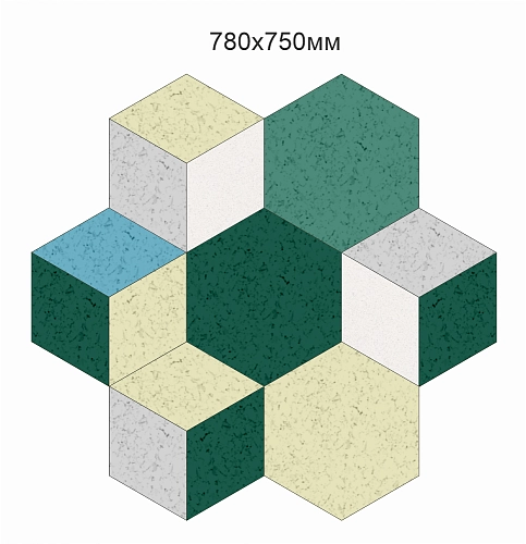 Комплект резных стендов из ЭКО-войлока "Соты", арт. ШК-4573