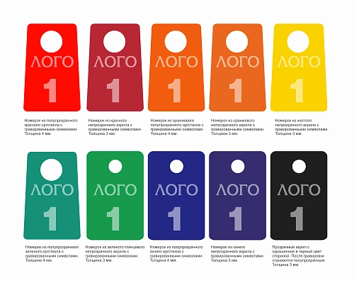 Номерок в гардероб №10 арт. ШК-4053