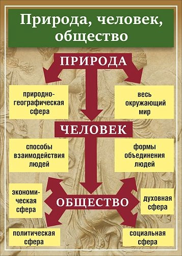 Стенд "Природа человек общество" арт. ВУ-0505