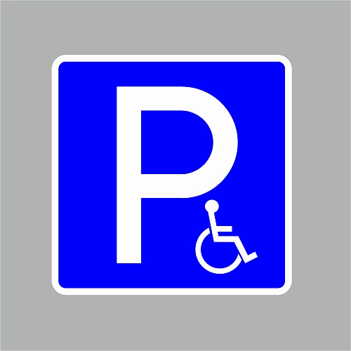 Знак дорожный "Парковка для инвалидов (6.4.17д)", арт. ТБ-95 от Калипсо Знак дорожный "Парковка для инвалидов (6.4.17д)", арт. ТБ-95