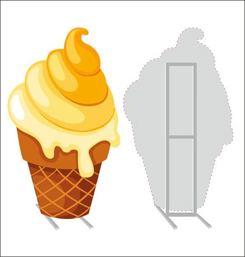 Ростовая фигура "Мороженое" напольная арт. РФ-0102