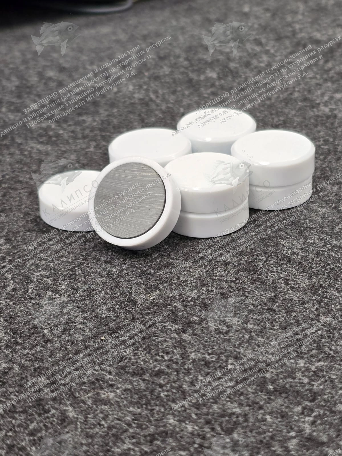  Набор магнитов, 30 мм, 10 шт, цвет в ассортименте, арт. КМ-11