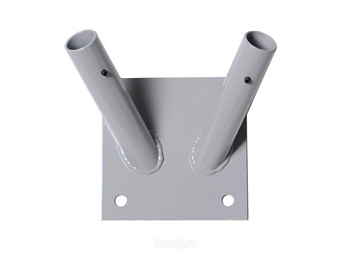 Настенный кронштейн (для древок D 25мм, сталь, серый металлик) 2 штока арт. Ф-22
