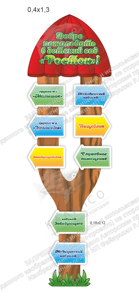 Резной стенд с табличками "Навигация". Дизайн по вашим материалам арт. ДДС-08226