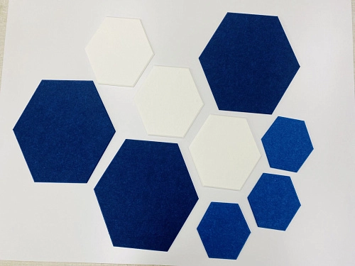 Комплект резных стендов из ЭКО-войлока "Соты", арт. ШК-4575