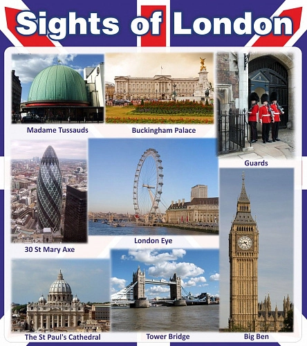 Стенд "Sights of london" арт. ШК-0506