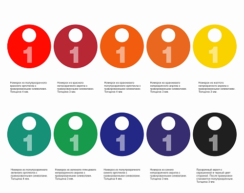 Номерок в гардероб № 9 арт. ШК-4052