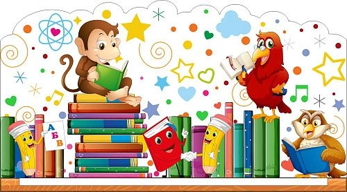 Стенд "Мы читаем" для оформления уголка, резной арт. ДС-2205