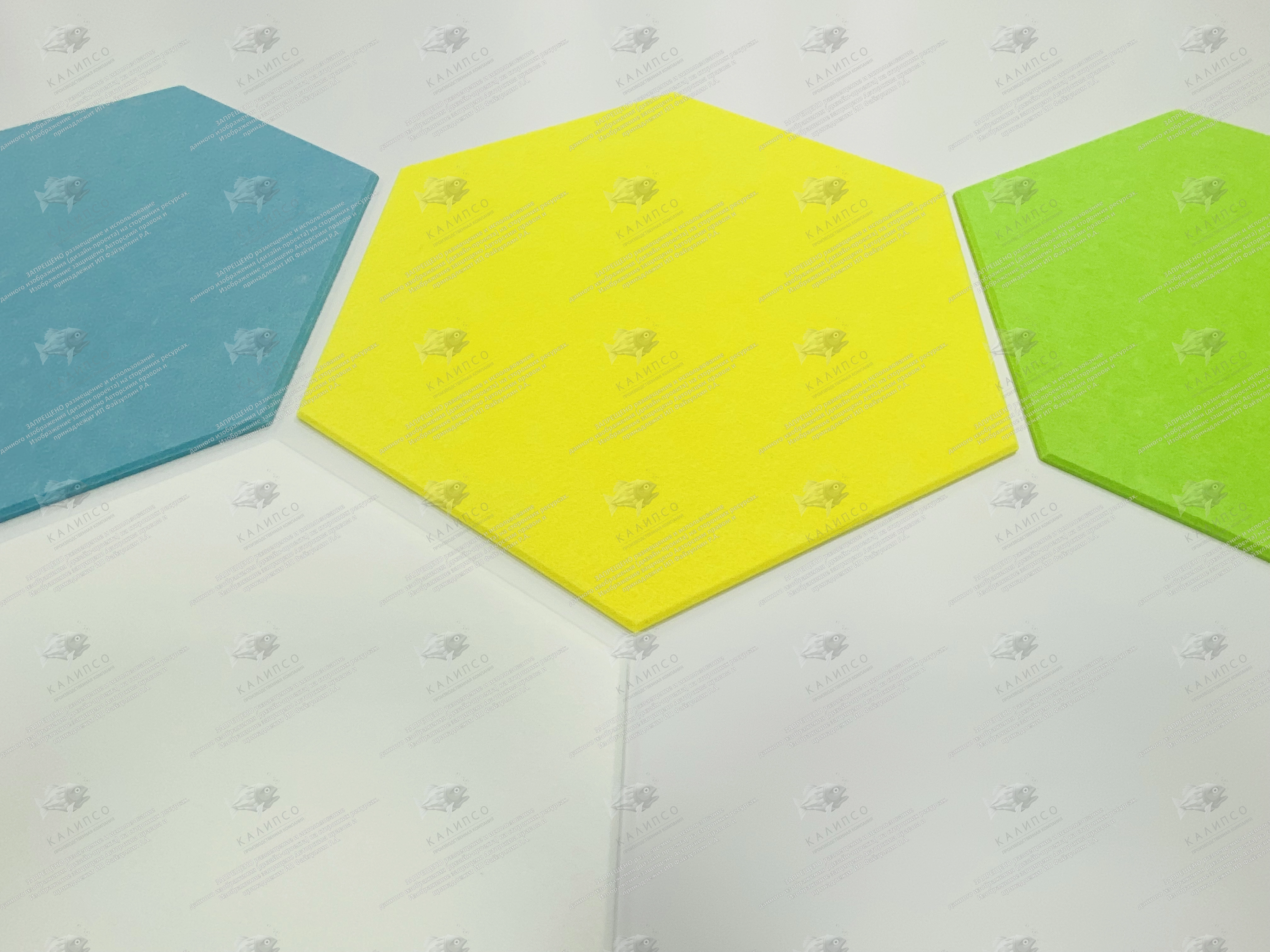 Комплект резных стендов из ЭКО-войлока "Соты"(Дизайн по вашим материалам), арт. ШК-4634