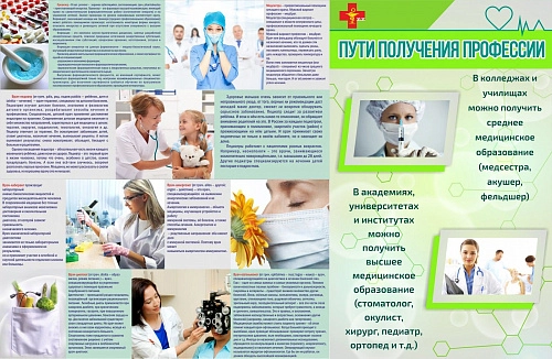 Стенд информационный "Пути получения профессии" арт. МУ-0346