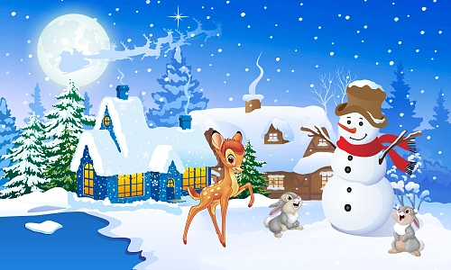 Баннер "Зима" 2.5х1.5 арт. БН-1459