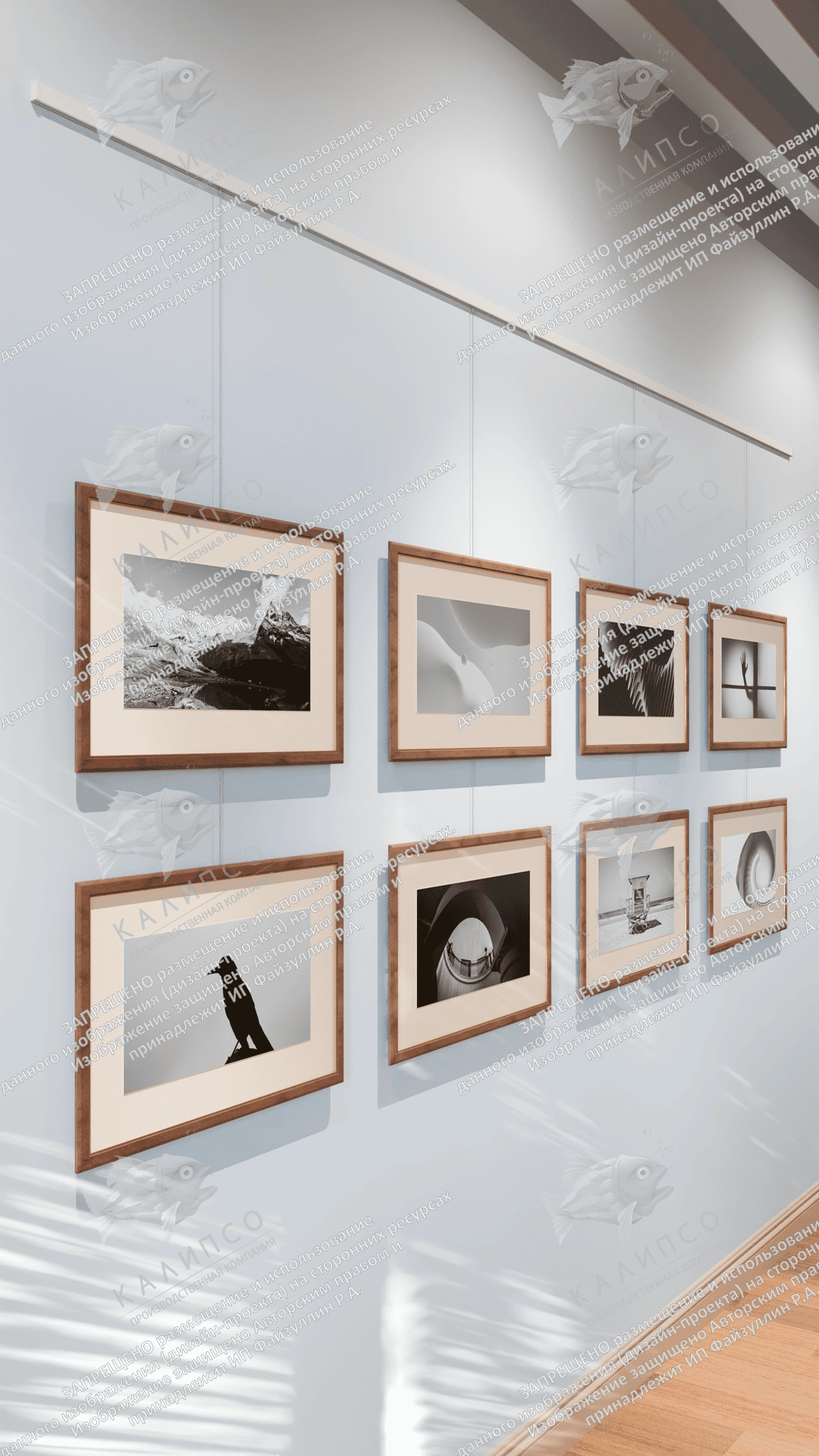 Подвесная система для картин на тросах, 3м арт. ШК-4307