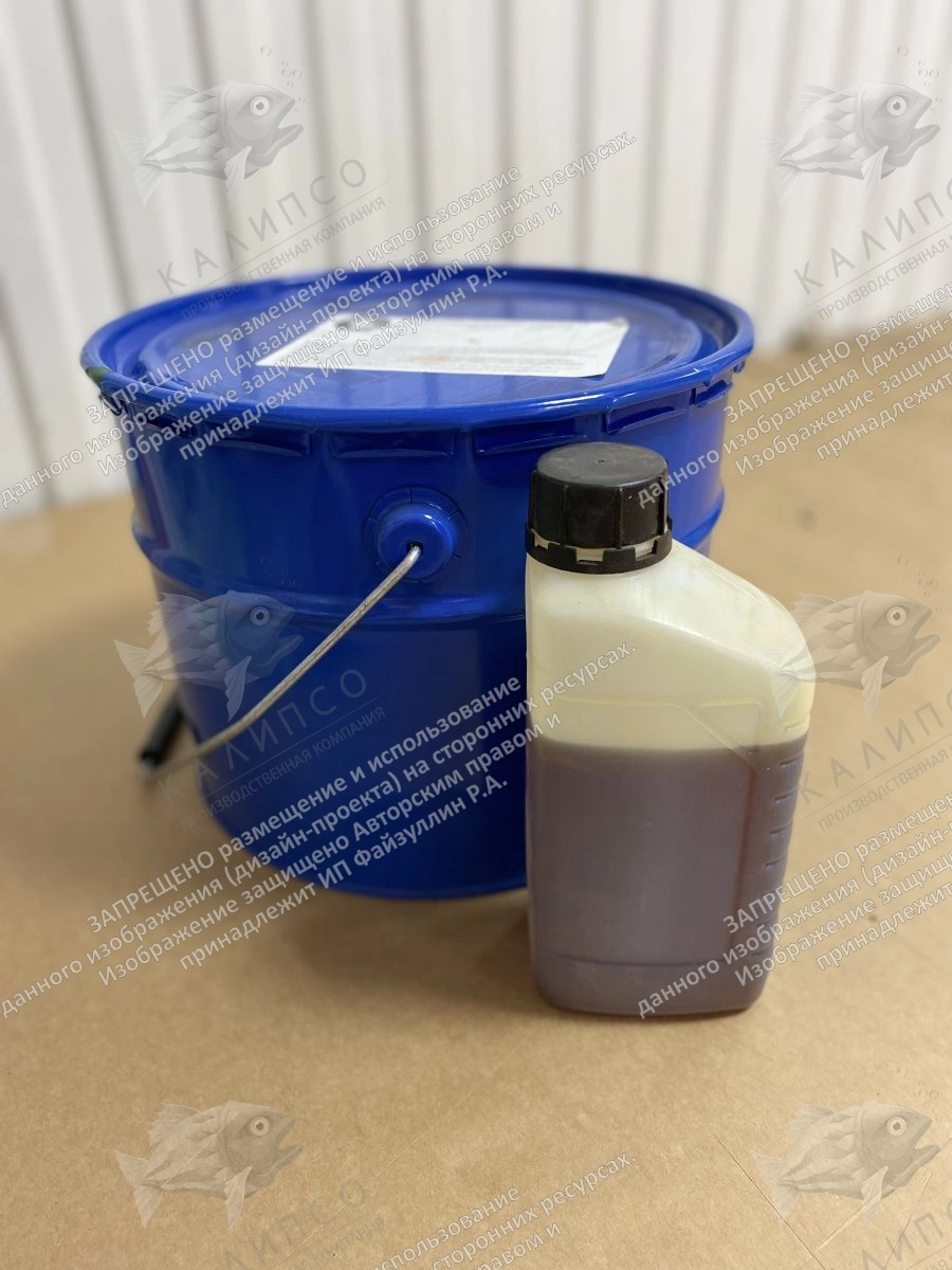 Клей двухкомпонентный, полиуретановый для тактильной плитки и ленты, 11 кг,  арт. КП-1