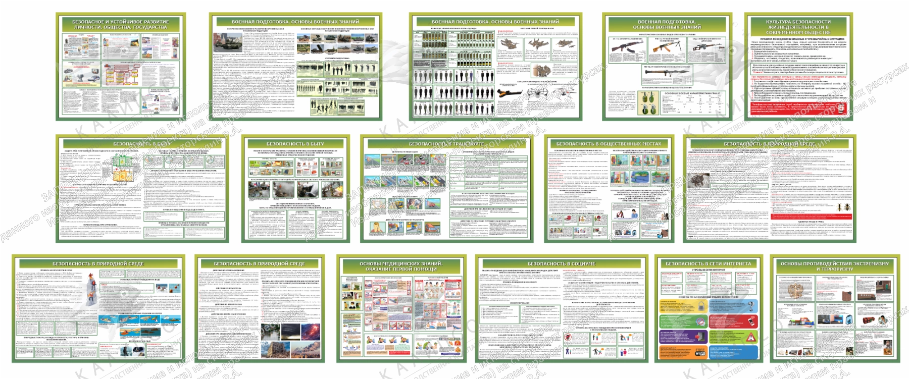 Комплект стендов по ОБЗР № 1, арт. ШК-4499