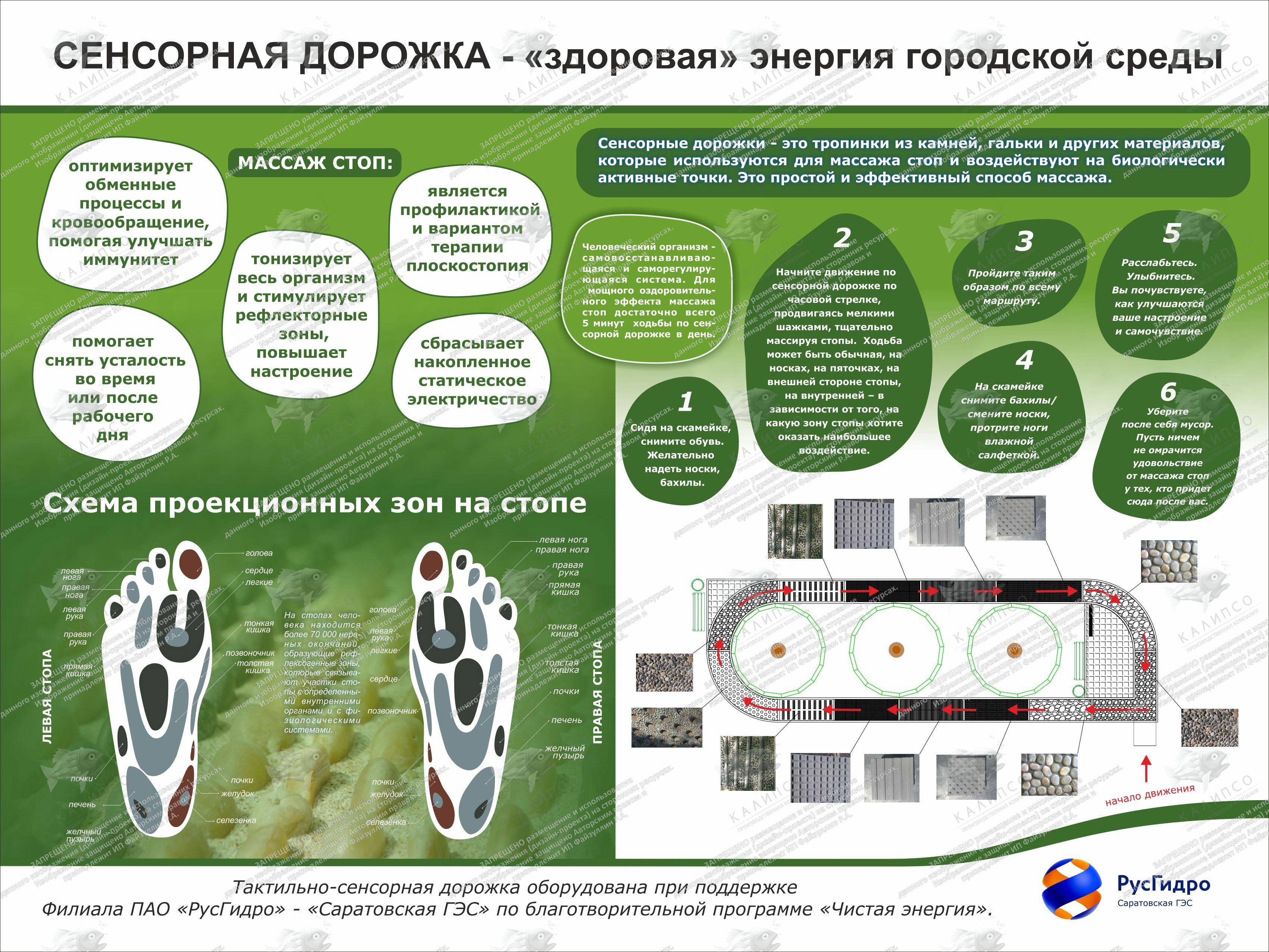 Стенд информационный "Сенсорная дорожка" арт. МД-0131