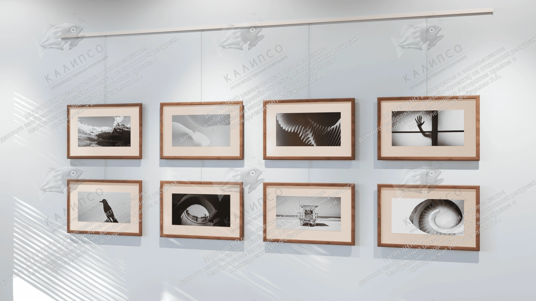 Подвесная система для картин на тросах, 3м арт. ШК-4307