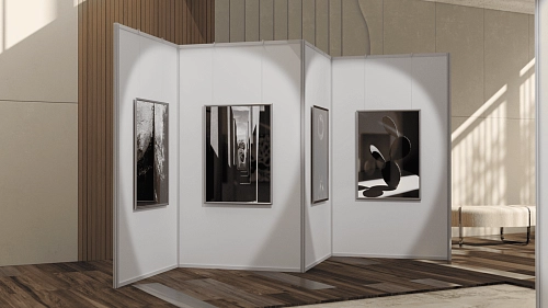 Выставочный стенд односторонний № 3, арт. ШК-4520