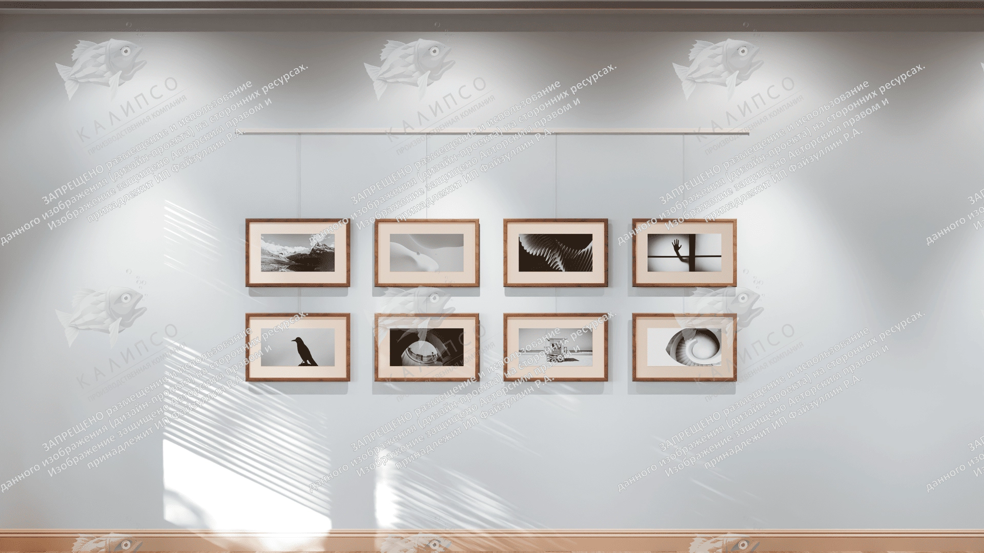 Подвесная система для картин на тросах, 3м арт. ШК-4307