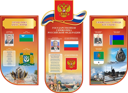 Комплект стендов "Символика ХМАО" (дизайн по вашим материалам) арт. ШК-39072