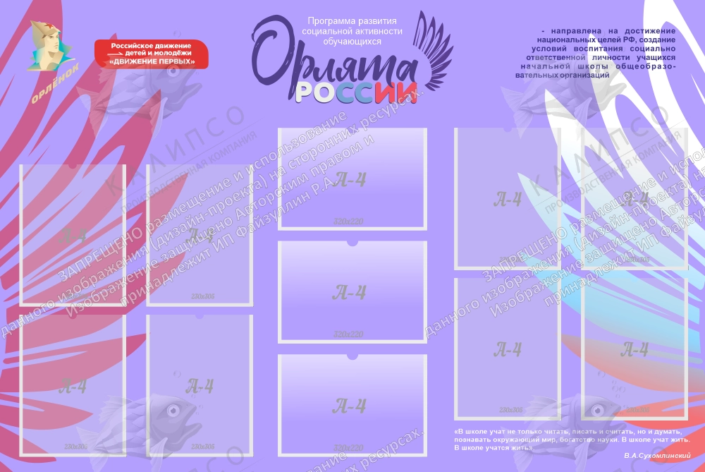 Стенд "Орлята России" арт. ШК-4349