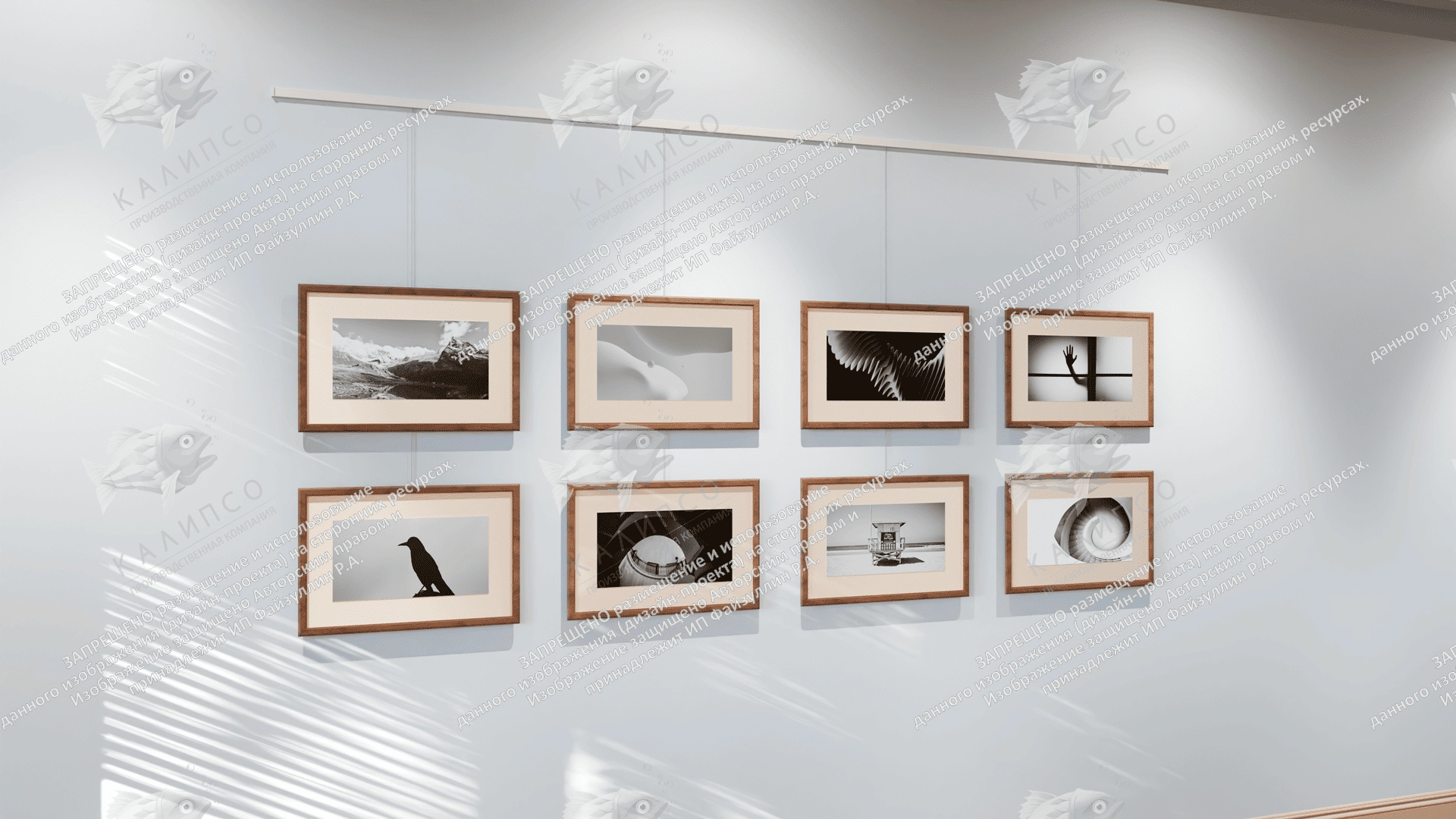 Подвесная система для картин на тросах, 3м арт. ШК-4307