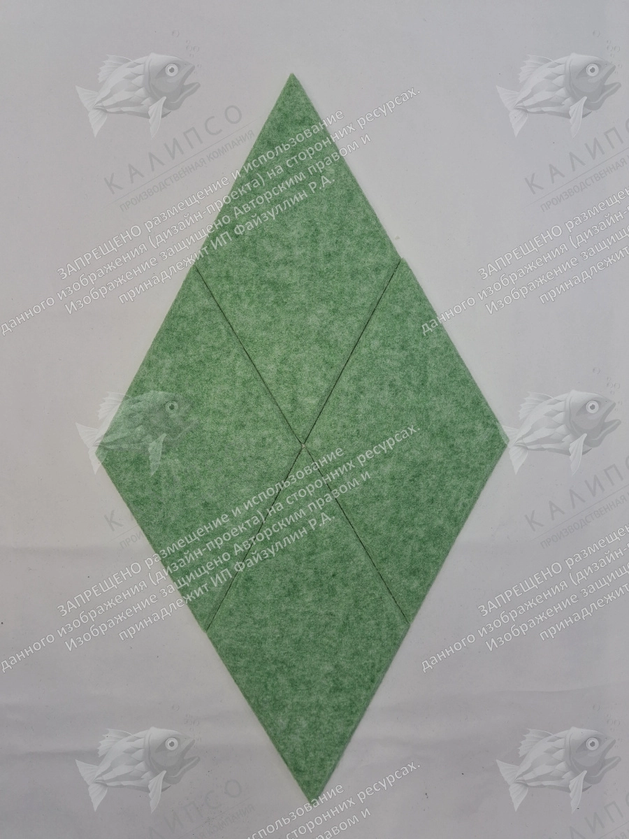 Комплект резных стендов из ЭКО-войлока "Ромбы", арт. ШК-4642