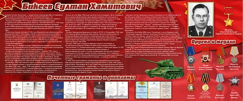 Стенд "Парта героя" на оргстекле (дизайн по вашим материалам) арт. ШК-4463