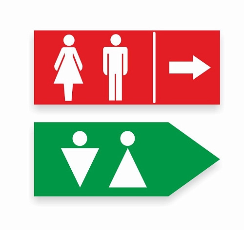 Табличка-указатель "WC" арт. О-0211