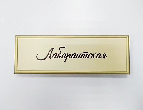 Табличка "Нельсон" в профиле 0.3х0.1 арт. Р-21