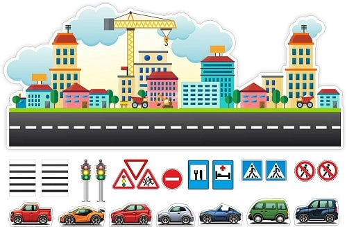 Стенд магнитный "Город" арт. ДС-1204