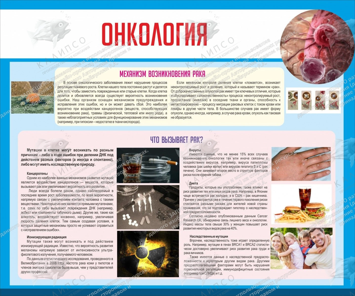 Стенд "Онкология" арт. МУ-0323