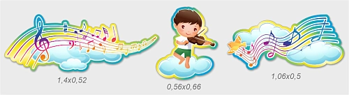 Комплект стендов для музыкального зала №1 арт. ДС-08186