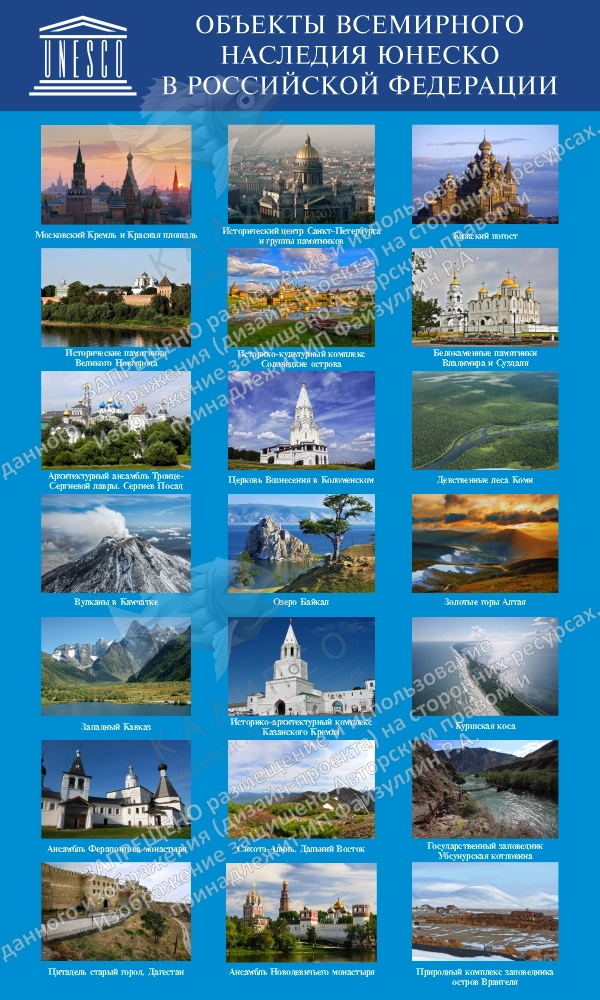 Комплект стендов "Зал Юнеско" арт. М-0111