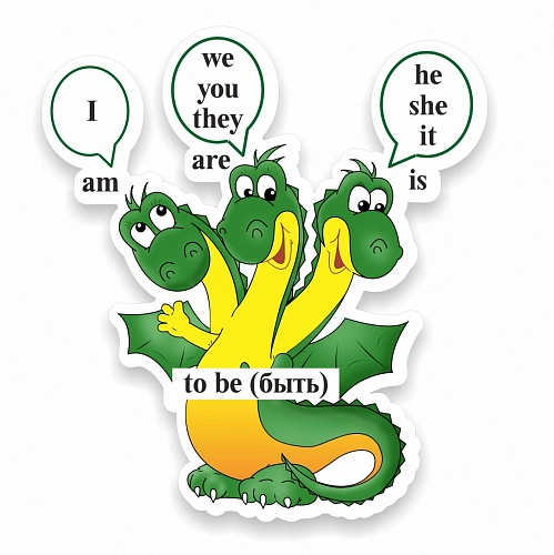 Стенд "Глагол "To be", резной арт. ШК-0558