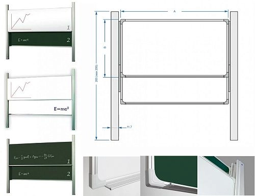 Стенд "Академические передвижные доски" арт. МД-0107