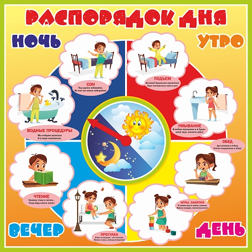 Стенд "Распорядок дня" арт. ДС-04209
