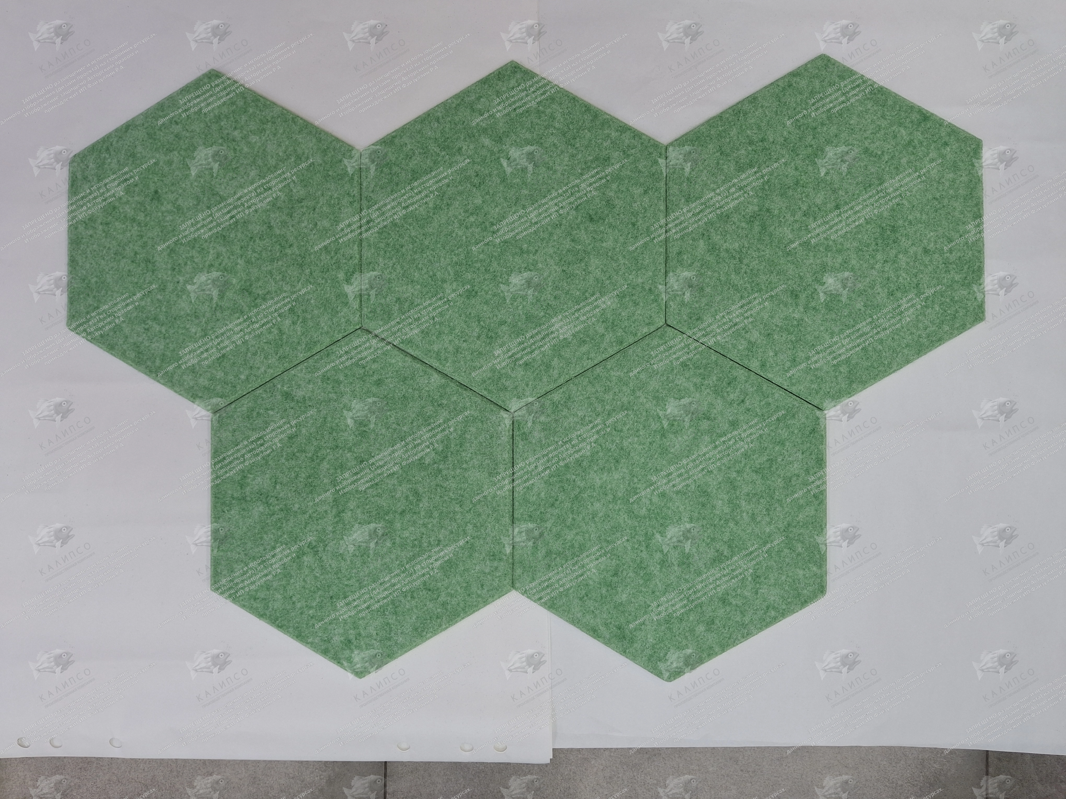 Стенд из ЭКО-войлока "Сота", арт. ШК-4651