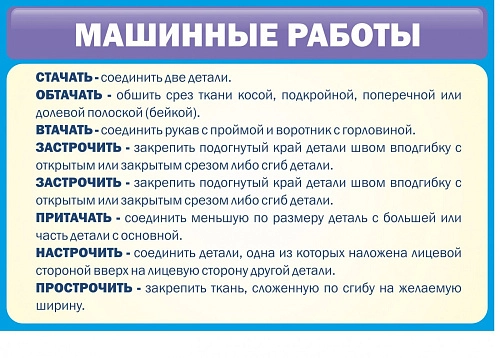 Стенд "Машинные работы" арт. ШК-1914