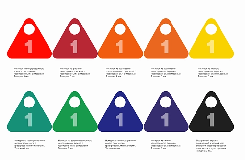 Номерок в гардероб №12 арт. ШК-4056