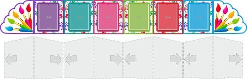 Стенд "Творчество" папка-передвижка арт. ДС-1614