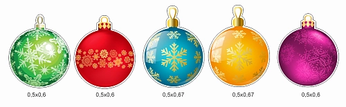 Комплект стендов "Елочные игрушки" арт. ДС-3761