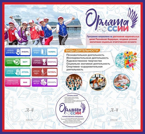 Стенд "Орлята России" арт. ШК-4348