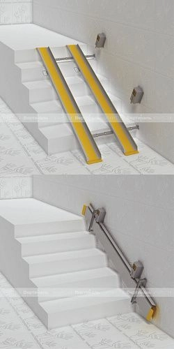 Пандус откидной складной арт. 10125-2