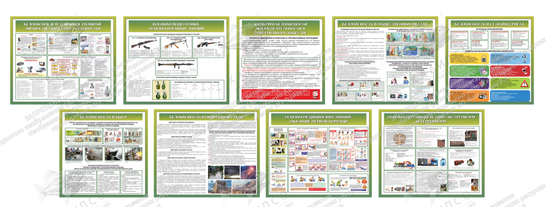 Комплект стендов по ОБЗР № 2, арт. ШК-4512